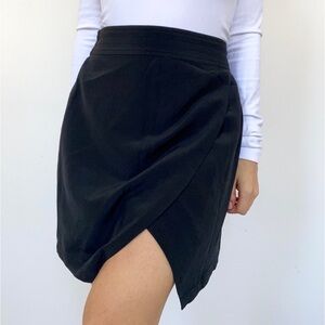 Madewell Black Elastic Waist Skirt XS